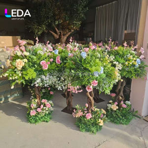 Decoración de Boda Personalizada LEDA, Árbol de Flores Desmontable, Base de Árbol Desmontable, Centro de Mesa para Boda con Follaje Verde para Eventos - Product Image 5