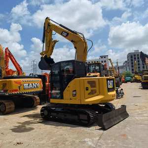Excavadora Caterpillar de segunda mano con pintura Original Cat307.5, excavadora de movimiento de tierra usada, miniexcavadora Cat Cat307.5 306 305,5 - Product Image 5