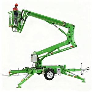 Лидер продаж: мобильная электрическая гидравлическая подъемная платформа, грузоподъемность 200 кг, рабочая высота 18 м, одобрение CE, для строительных площадок - Product Image 5