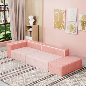 Modern Simple <strong>Sofa</strong> <strong>Cama</strong> 6 PCS Compression Floor <strong>Sectional</strong> Boneless <strong>Sofa</strong> in a Box Lounge <strong>Sofa</strong> Leisure Couch Living Room Furniture - Product Image 2