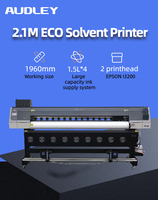 Impresora de Inyección de Tinta Eco-Solvente Automática de 2 Cabezales para I3200, 2.1m, para Carteleras Fotográficas Exteriores, Rollo a Rollo, Tela Flexible, Bomba de Motor Nueva
