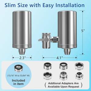 Wasserhahn-Wasserfilter-Filtrationssystem aus 304 Edelstahl, Leitungswasser-Reiniger, Purificateur Deau à Filtre De Robinet Leau Salee - Product Image 6