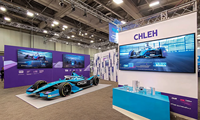 Écran LED modulaire rétroéclairé SEG personnalisé pour stand d'exposition de voitures de course, salon automobile, luminaires créatifs