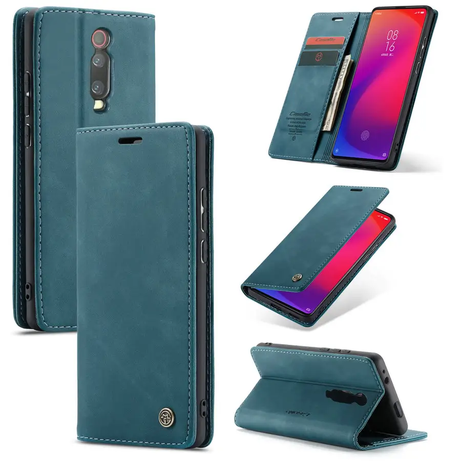 CaseMe Cho Xiaom Redmi Lưu Ý 10 Pro Luxury Da Magnet Lật Wallet Trường Hợp Đối Với Xiaomi Mi Redm K20 K30 9T 6 Pro Thẻ Cuốn Sách Bìa