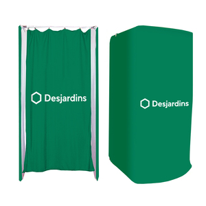 Cabine d'essayage portable pour salon de mode, avec cadre en aluminium imprimé par sublimation intégrale personnalisée, pour magasin de vêtements et stand de salon professionnel - Product Image 5