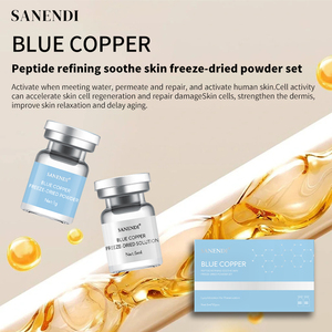 Sérum hydratant à l'acide hyaluronique au cuivre bleu, peptide PDRN, anti-âge, hydratation, réparation de la peau, rajeunissement cutané, OEM, marque privée - Product Image 2