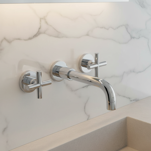 Lavabo mural encastré au design moderne, pré-installé, eau chaude et froide intégrée - Product Image 2