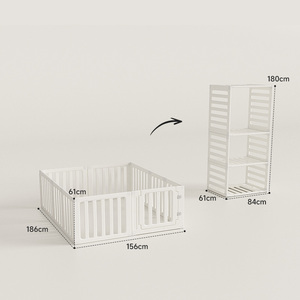 현대 어린이 놀이터 아기 안전 강화 접이식 플라스틱 울타리 가정 정원 침실 유아 크롤링 놀이 마당 - Product Image 3