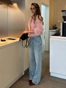 <span class=keywords><strong>Cardigan</strong></span> Morbido in Maglia 2026 con Piume, Collo Tondo, Bottoni Dorati, Slim Fit, Boutique, Corto - Product Image 2