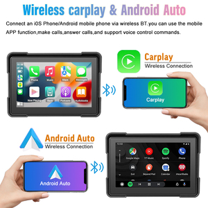 Moniteur Tactile Moto 5 Pouces Sans Fil <span class=keywords><strong>Android</strong></span> <span class=keywords><strong>Auto</strong></span> Carplay Navigation Caméra Embarquée - Product Image 2