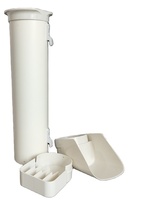 DIY Cylindrique Tuyau EN PVC Pas Perchoir Suspendus De Poulet Chargeur Port Avec Housse De Pluie Pour Poussins De Volailles Oiseaux Cailles D'alimentation Equ PH-260