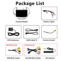 4G DSP WiFi BT 2 Din pantalla táctil REPRODUCTOR DE Radio para coche navegación GPS Multimedia Carplay OBD2 para Ford Figo 2019-2020 conexión USB