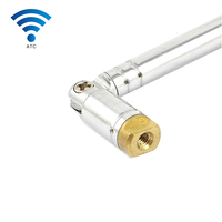 Antena de látigo de alta ganancia de fábrica OEM, antena telescópica de radio AM FM, conector BNC S-M-a