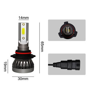 Awayadt — Mini ampoules Led, Super blanches, 6500K, sans ventilateur, pour phares de voiture H4, H7, 2020, 9005, 9006 - Product Image 4