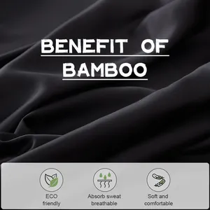Комплект постельного белья из бамбука, роскошный комплект из 4 простыней большого размера с принтом