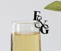 Marqueur de verre à cocktail rond en acrylique PMMA écologique, étiquette personnalisée pour verre à vin avec finition miroir doré et logo personnalisé pour usage en café
