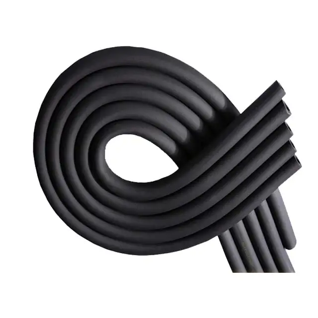 fireproof material heat shield rubber foam tube pipe insulation for air conditioner hvac rubber foam pipe insulating