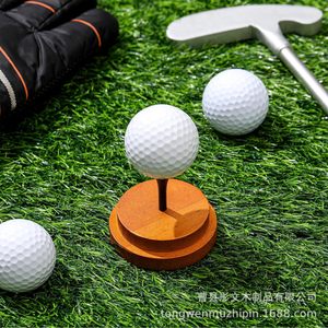 Support de présentation de balles de golf en bois, matériau en pin, décoration d'intérieur durable - Product Image 5