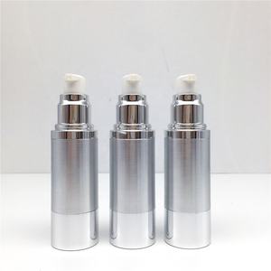 Venta al por mayor de plata 15ml 30ml 50ml acrílico bomba de loción sin aire botella cosmética para suero - Product Image 3