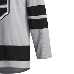 Jersey Profesional de Hockey sobre Hielo para Hombre, Ecológico, Cortavientos, Transpirable, de Secado Rápido, Poliéster/Algodón, Cuello Redondo Personalizado, Múltiples Opciones - Product Image 5