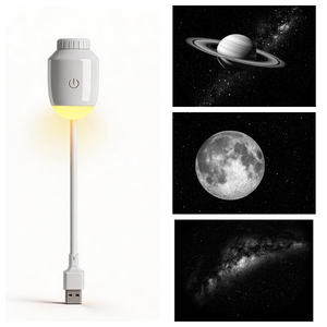 <span class=keywords><strong>Yoju</strong></span> Austauschbarer Muster-Disc USB Sternenhimmel-Projektor Manuell Dimmbare Warmweiße LED-Galaxie-Lampe Modernes Design für den Heimgebrauch - Product Image 3