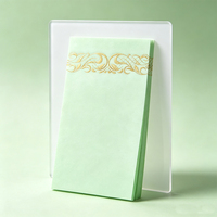 Serviette de table jetable en papier Airlaid vert menthe avec feuille d'or, aspect lin, pour mariage et événements