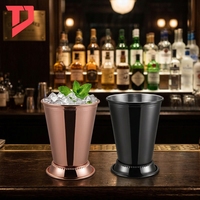 Vente en gros de tasses à Moscow Mule, Mojito et Mint Julep en acier inoxydable, mugs à bière plaqués cuivre, tasses à cocktail Mint Julep classiques pour bar