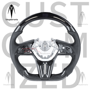 พวงมาลัยหนังคาร์บอนไฟเบอร์แบบกำหนดเองสำหรับ <span class=keywords><strong>Nissan</strong></span> GTR 370Z R35 Z34 350Z Patrol Armada Y62 FX35 - Product Image 1