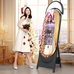 Utilisation illimitée du kiosque photo Conception de miroir haut de gamme Prend en charge l'imprimante de l'appareil photo Location d'équipement populaire sur le marché - Product Image 4
