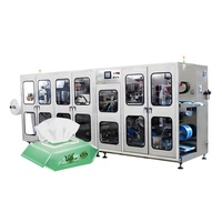 Machine de fabrication de lingettes humides entièrement automatique avec équipement de pliage et de coupe