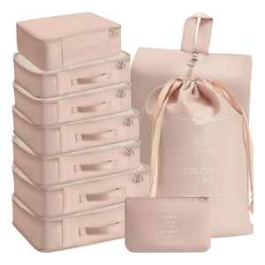 10 ensembles de sacs d'emballage multifonctionnels et durables pour l'organisation des bagages Grands cubes d'emballage avec poignée - Product Image 1