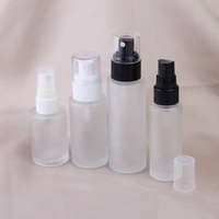 Vente en gros de flacons vaporisateurs en verre givré dorés et argentés vides de 30 ml, 50 ml, 60 ml, 80 ml, 100 ml, 120 ml