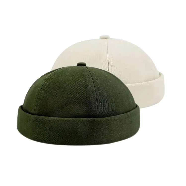 Thời trang OEM tùy chỉnh hat cổ điển brimless cap sản xuất Docker hat