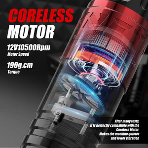 XNET <span class=keywords><strong>Vipera</strong></span> 2400mAh 2,4-4,2mm Carrera ajustable Pluma de tatuaje inalámbrica profesional Máquina de pistola Kit completo con cartuchos - Product Image 3