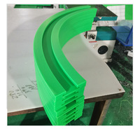 Plaques en plastique extrudé UHMW PE haute durabilité, découpées sur mesure, pour guides de chaîne linéaires, guides coulissants de chaînes de convoyeur et guides coulissants durables