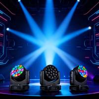 UNOXINE 19*40W RGBW Bee Eye LED Zoom Wash Moving Head Light pour spectacles de scène, bars DJ et éclairage d'événements