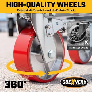 <span class=keywords><strong>Remolque</strong></span> para Remolcar de 5000 LBS con <span class=keywords><strong>Bola</strong></span> de Enganche de 2-5/16 Pulgadas, Altura Ajustable de 19.6-23.6, Giro de 360 Grados °   Rueda Giratoria con Freno para Remolques de RV, Barcos y Carga - Product Image 3
