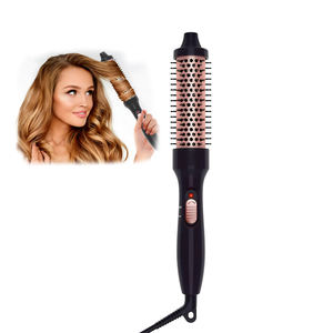 1.25 pouces en céramique Double PTC chauffé cheveux friser peigne Portable électrique bigoudi LED affichage de la température pour la maison hôtel utilisation - Product Image 1