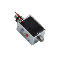 Électroaimant à solénoïde magnétique souple à retenue simple DC12V, de bonne qualité, à rétraction sous tension et à rétraction sous décharge