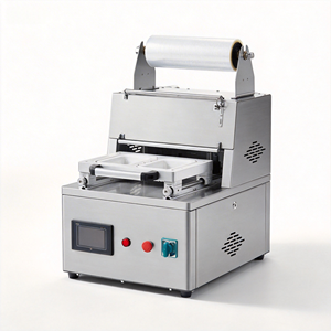Plateau automatique électrique conforme à la norme CE pour l'emballage alimentaire avec <span class=keywords><strong>machine</strong></span> de scellage de plateaux en film - Product Image 6