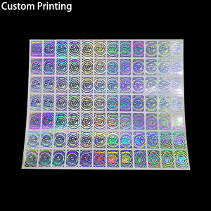 Tùy chỉnh in Giáng Sinh cát semprot Logo Thương Hiệu Mã Vạch Nối Tiếp đánh số Nhãn An Ninh 3D Ba Chiều Sticker - Product Image 1