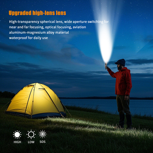 <span class=keywords><strong>2025</strong></span> mới ngoài trời 26650 công suất lớn Torch ánh sáng USB sạc với chỉ số ánh sáng tại chỗ bán buôn LED ánh sáng mạnh mẽ đèn pin - Product Image 6