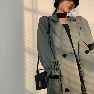 Su misura signore di autunno della molla cappotto più il formato lungo delle donne di trincea del rivestimento del cappotto per le donne - Product Image 6