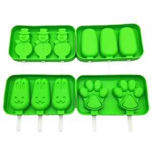 Moldes de silicona para helados, juego de 4 piezas, sin BPA, fáciles de desmoldar, con tapas, reutilizables, para hacer helados caseros para niños, anti-<span class=keywords><strong>goteo</strong></span>. - Product Image 6
