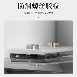 Aluminum Alloy Glass Fixing Clip Silver Thickened <b>Mirror</b> Shelf <b>Bracket</b> Connector Hardware Accessory - Product Image 5