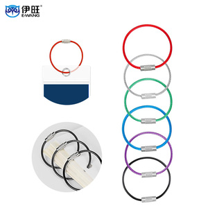 Llavero de Alambre de Acero Inoxidable EWANG, Anillo para Llaves con Cable Antipérdida para Camping y Senderismo - Product Image 1