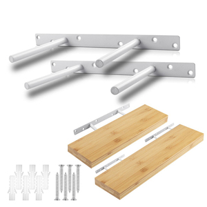 Heavy Duty Thép Mù Wall Mount Kệ Nổi Gỗ Shelve Tùy Chỉnh 12 "Floating Kệ Bracket 6" Hidden Kệ Bracket - Product Image 3