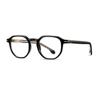 Lentes Ópticos de Lujo Lmamba F32207 de Alta Calidad, Armazón de Acetato TR90, Diseño Redondo, Estilo Vintage, Tendencia 2025, para Hombre y Mujer