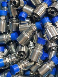 פלדת פחמן באיכות גבוהה חיבור הידראולי חתיכה אחת מתאם מדחס אוויר התאמת קצה צינור גמיש התאמת צינור הידראולי - Product Image 6