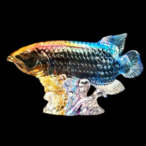 Liuli Кристалл Золотой Дракон рыба художественное произведение роскошный Античный стиль девоксированный хрустальный стеклянный Статуэтка рыбы Статуэтка лучшее Хрустальное ремесло - Product Image 1